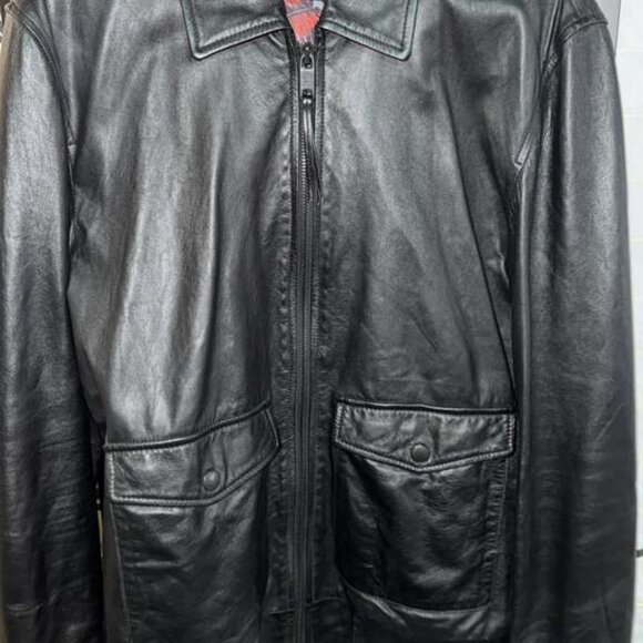 size:54 or L🔥Marc Jacobs men's soft and light Leather Jacket - Picture 5 of 9